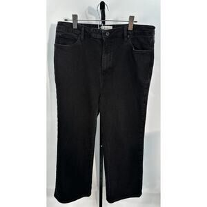 FRAME The Arrow Jeans Womens 34 Black Straight Leg Stretch Denim USA